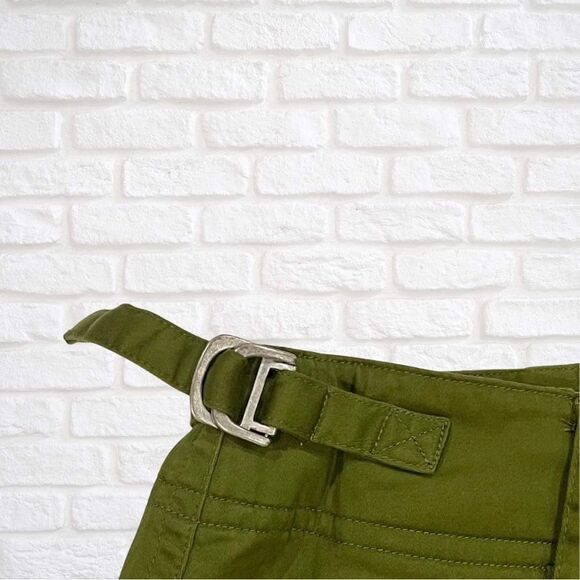 Tommy Bahama EUC Vintage Safari Old Money Rich Mom Summer Cotton Olive Shorts 4 - Picture 4 of 5